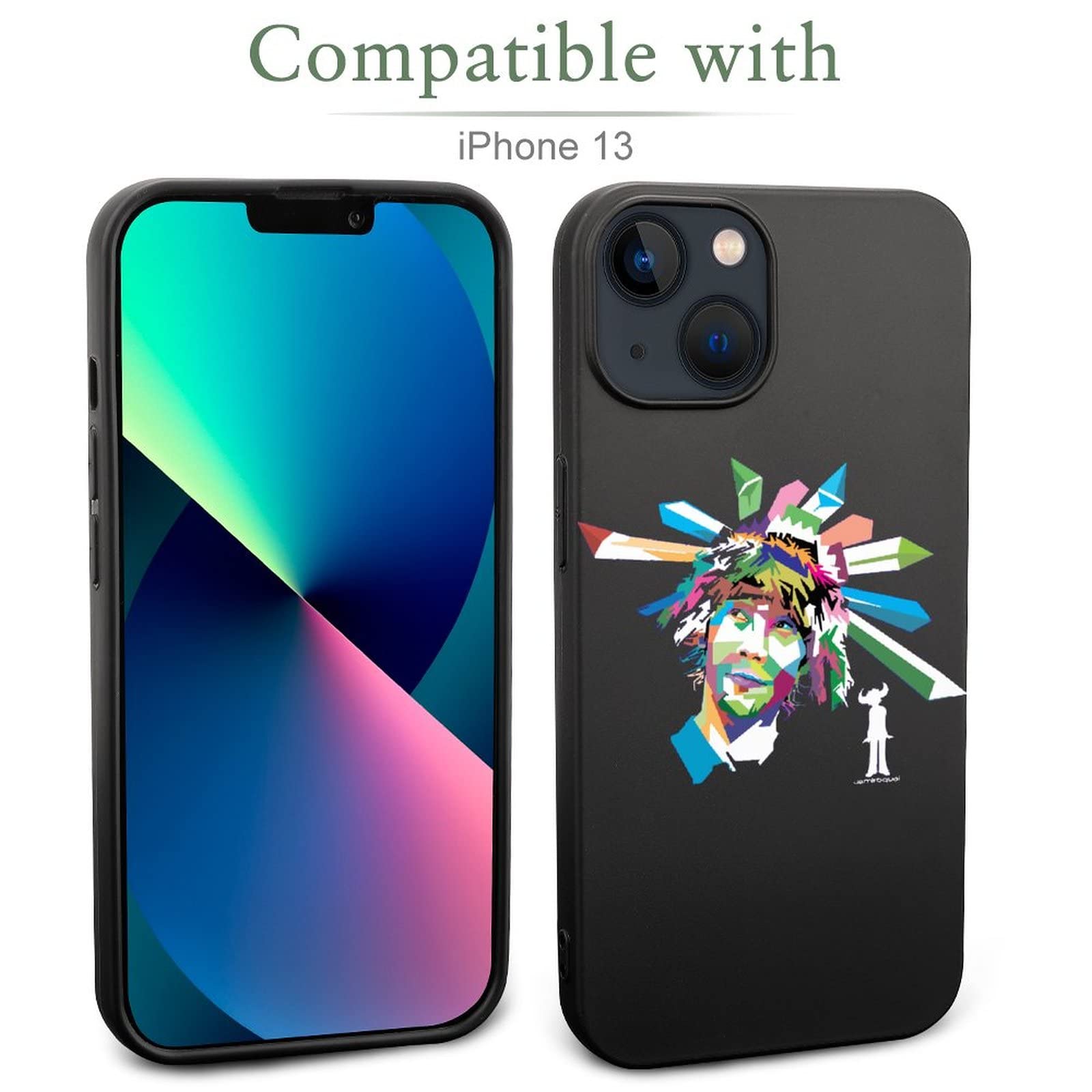 Amazon.co.jp: スマホカバー iphone 13 Jamiroquai ジャミロクワイ 顔